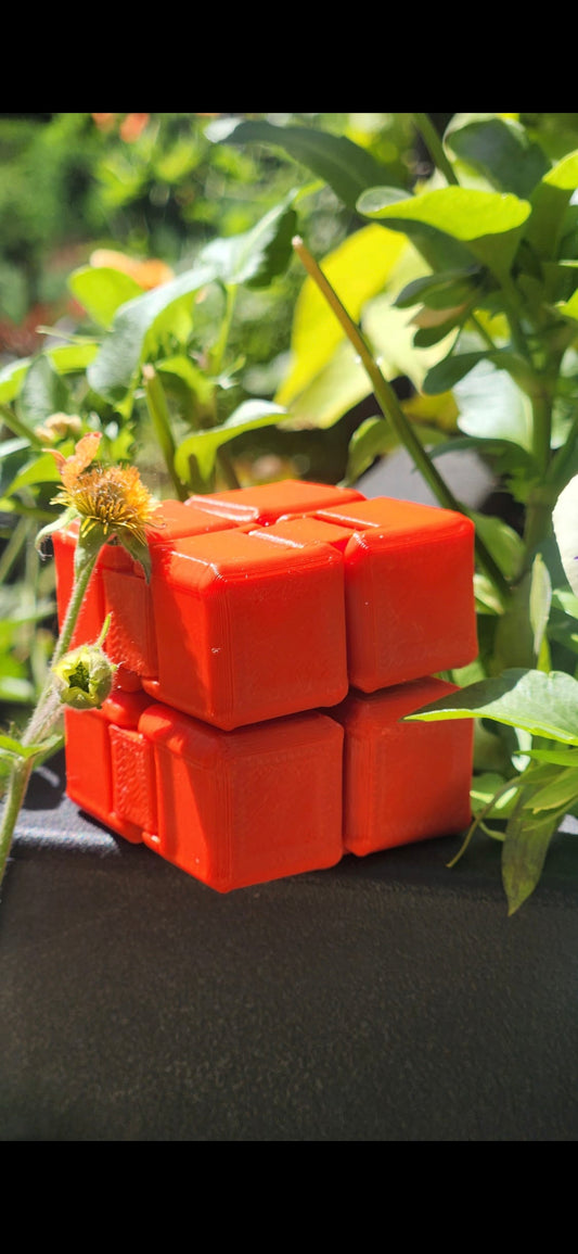 Infinity Fidget Cube – Stress Relief Toy | 3D Printed PLA | Modern Desk Decor | Relaxation Gift for Kids & Adults